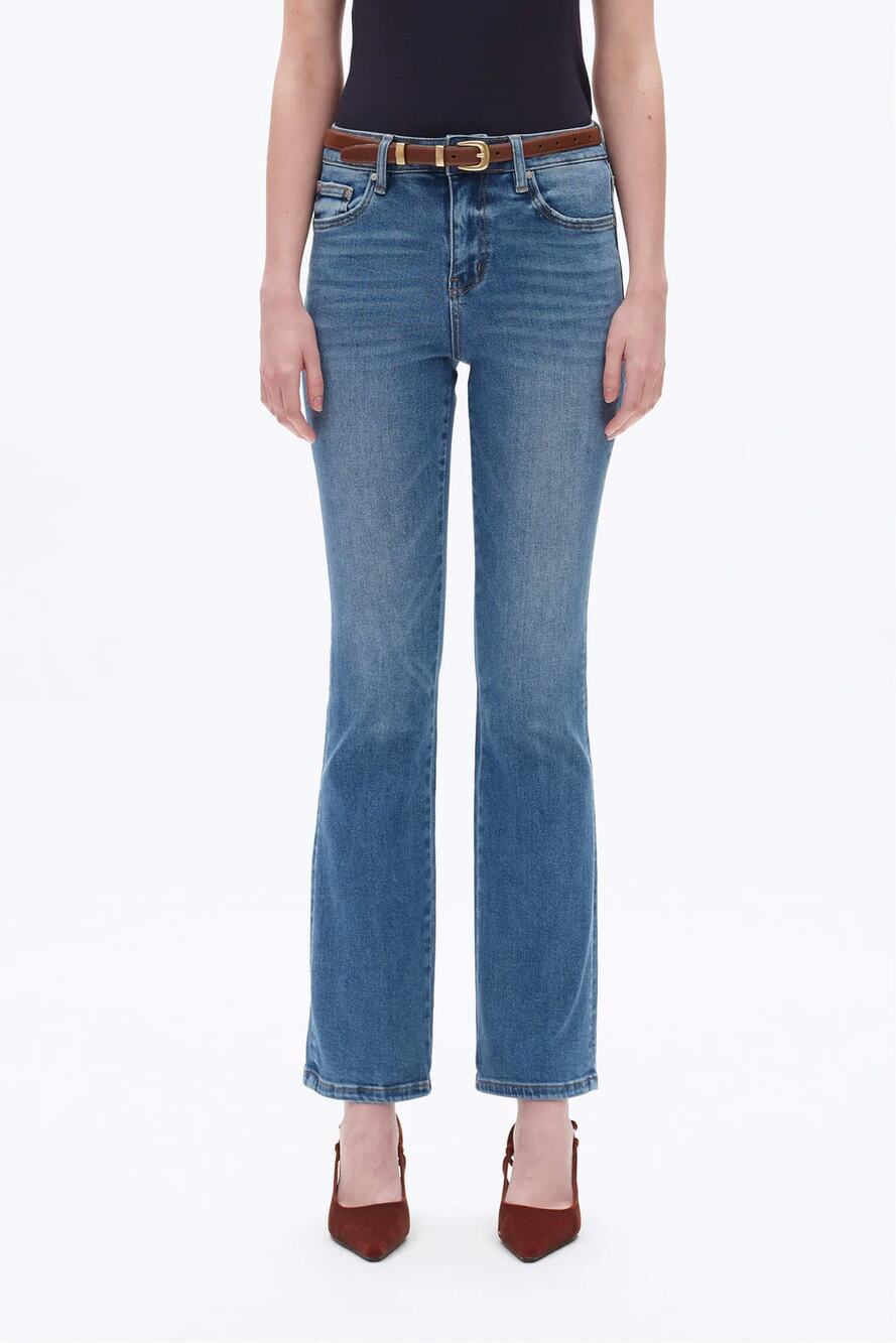 Mid Rise Bootcut Denim Jeans